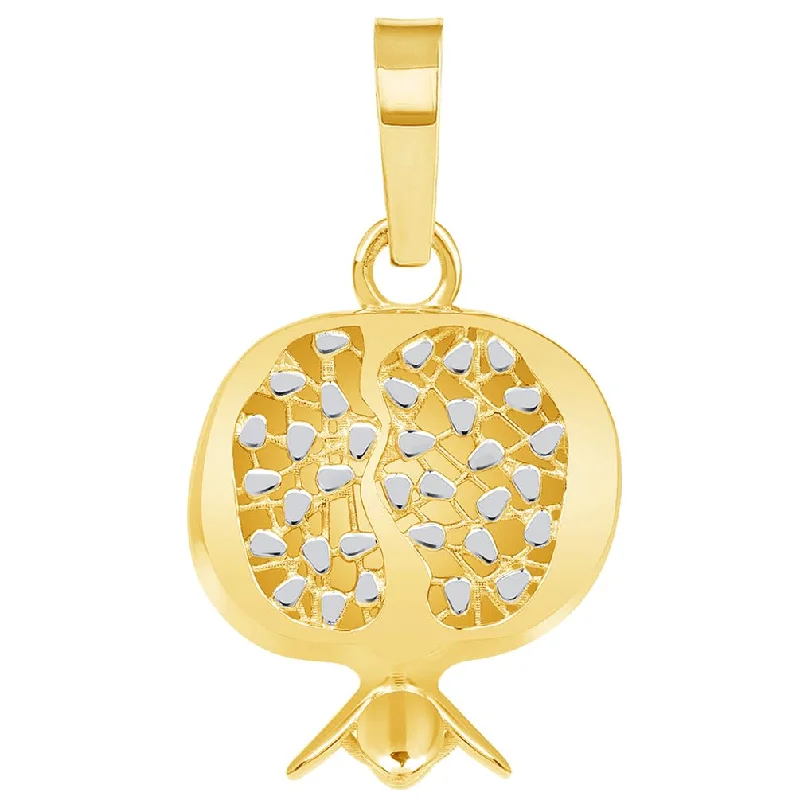 14k Yellow Gold Pomegranate Pendant