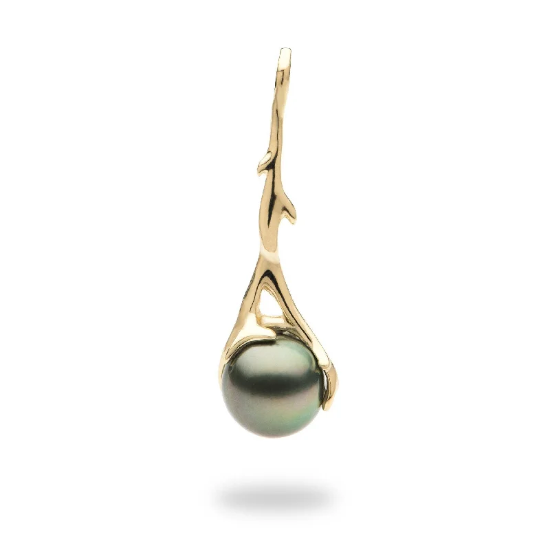 Heritage Tahitian Pearl Pendant in Gold - 33mm