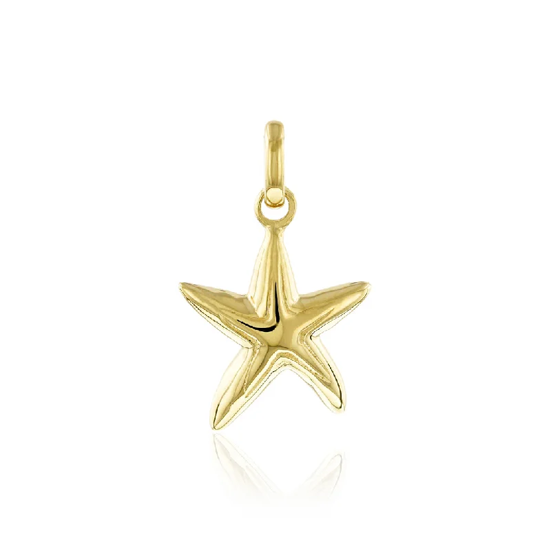 Starfish Pendant in 14K Gold [small or large]