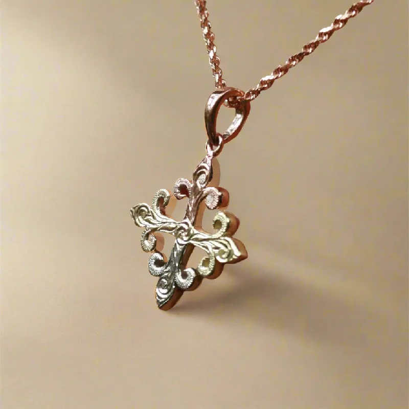 Fleur De Lys Pendant or Charm in 14K Gold [various styles available]