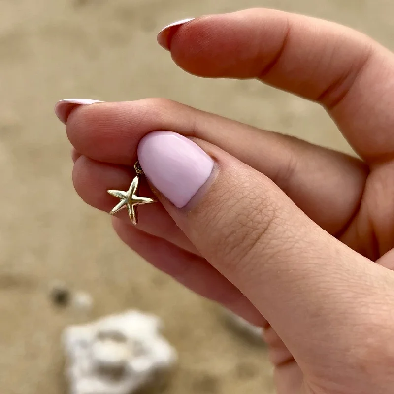 Starfish Charm in 14K or 18K Gold