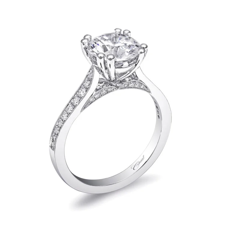 14 KT Engagement ring in White Gold