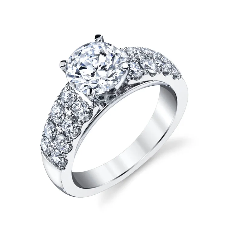 14 KT ENGAGEMENT RING in White Gold