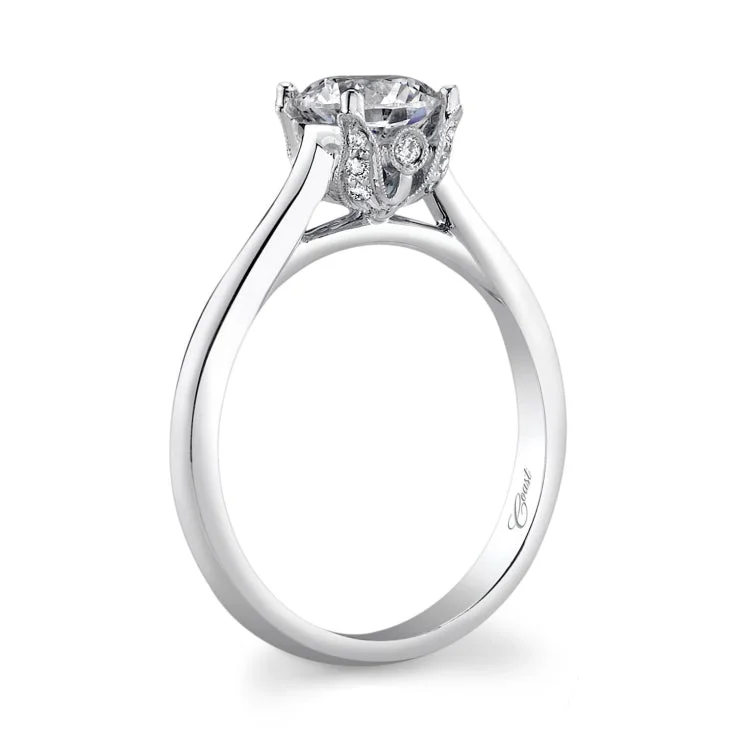 14 KT Engagement Ring in White Gold