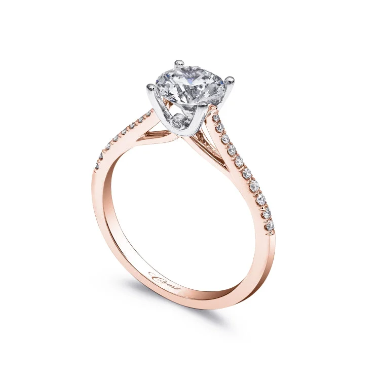 14 KT Engagement ring in Rose/Pink Gold