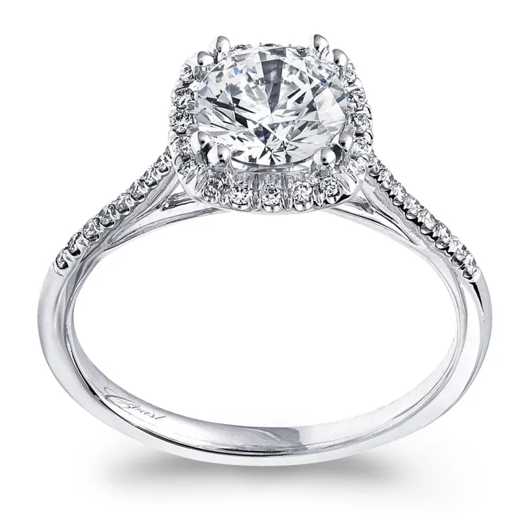 14 KT Engagement ring in White Gold