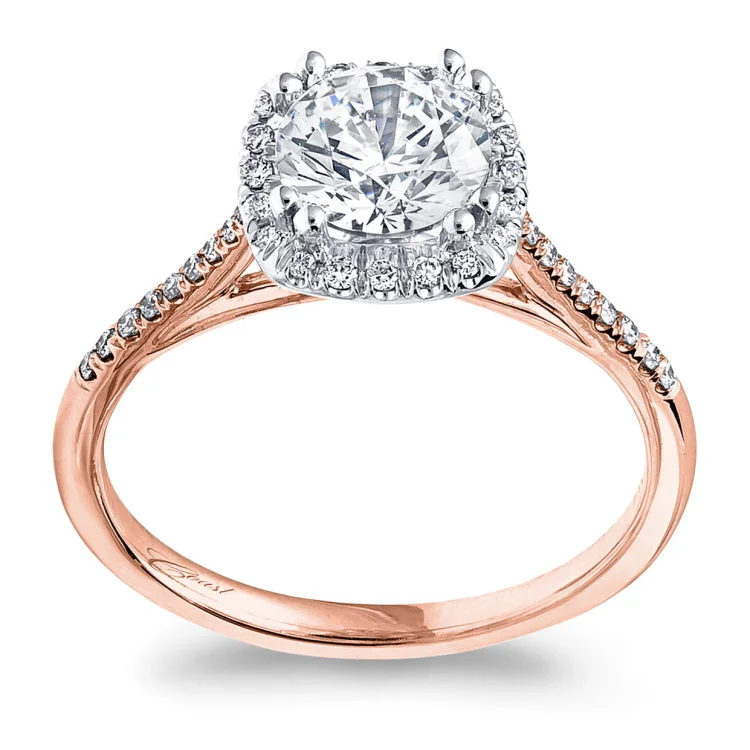 14 KT Engagement ring in Rose/Pink Gold