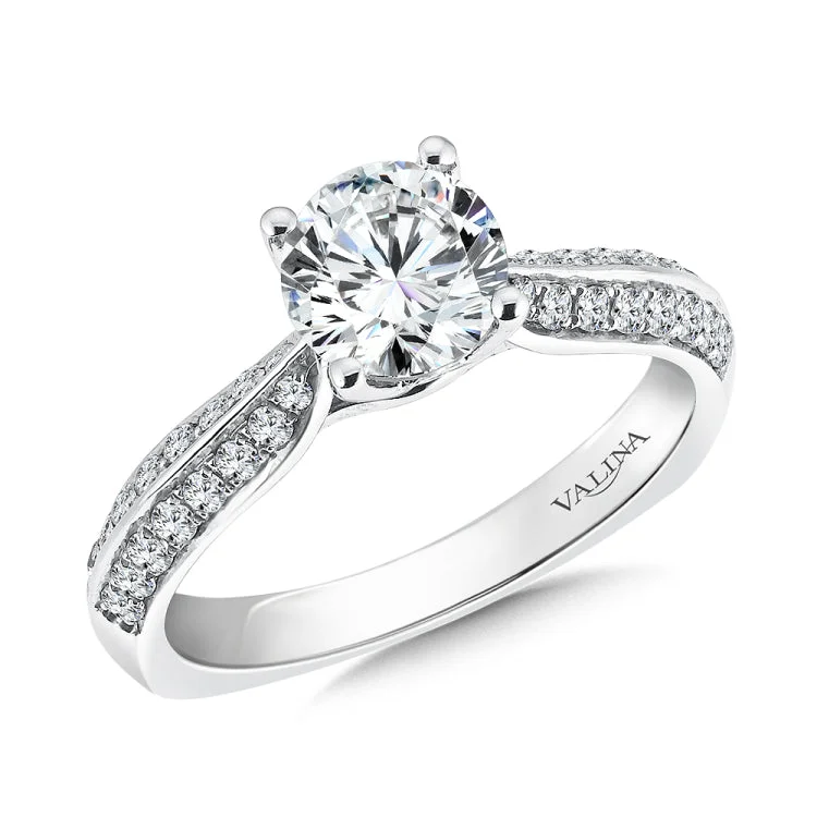 Engagement Ring with Side Stones