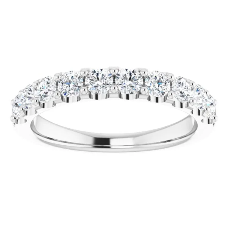 Platinum 3/4 CTW Natural Diamond Anniversary Band