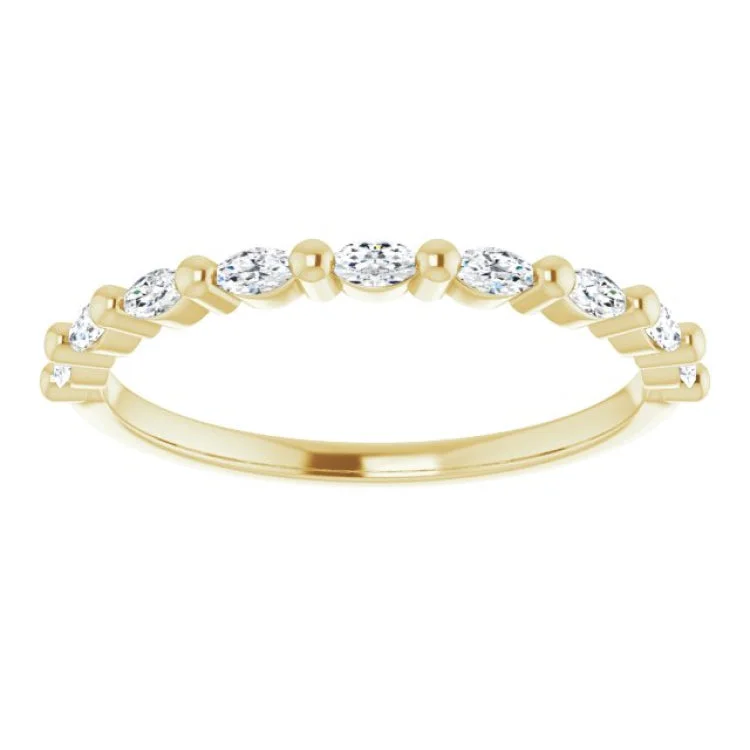 14K Yellow 1/4 CTW Natural Diamond Anniversary Band