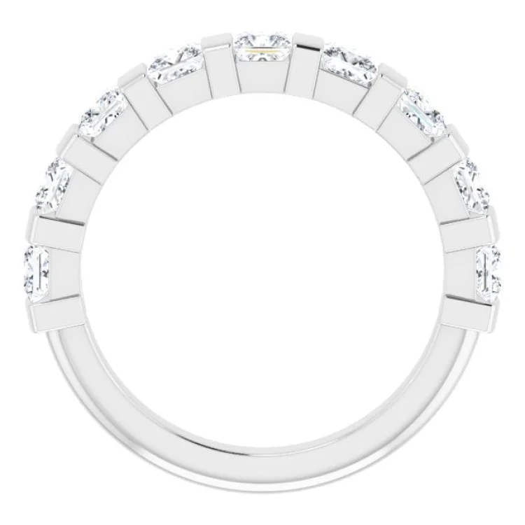 Platinum 1 3/8 CTW Natural Diamond Anniversary Band