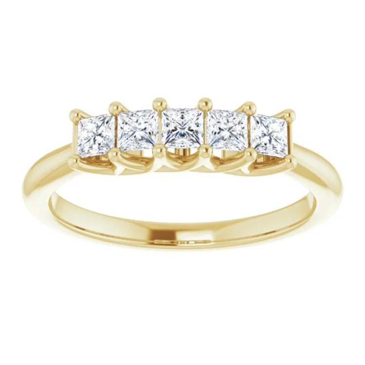 14K Yellow 1/2 CTW Natural Diamond Anniversary Band