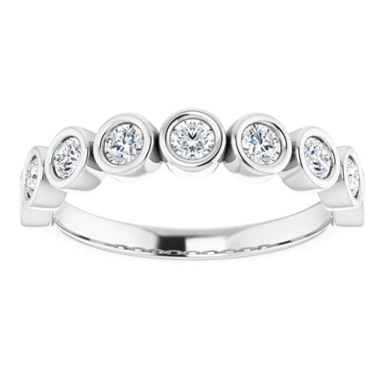 Platinum 1/2 CTW Natural Diamond Anniversary Band