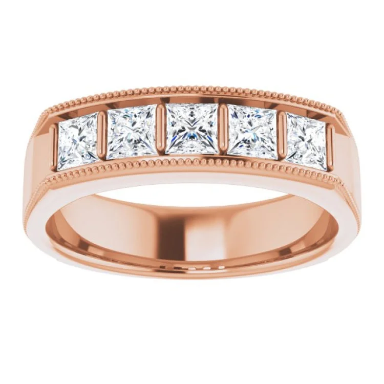 14K Rose 1 1/4 CTW Natural Diamond Ring