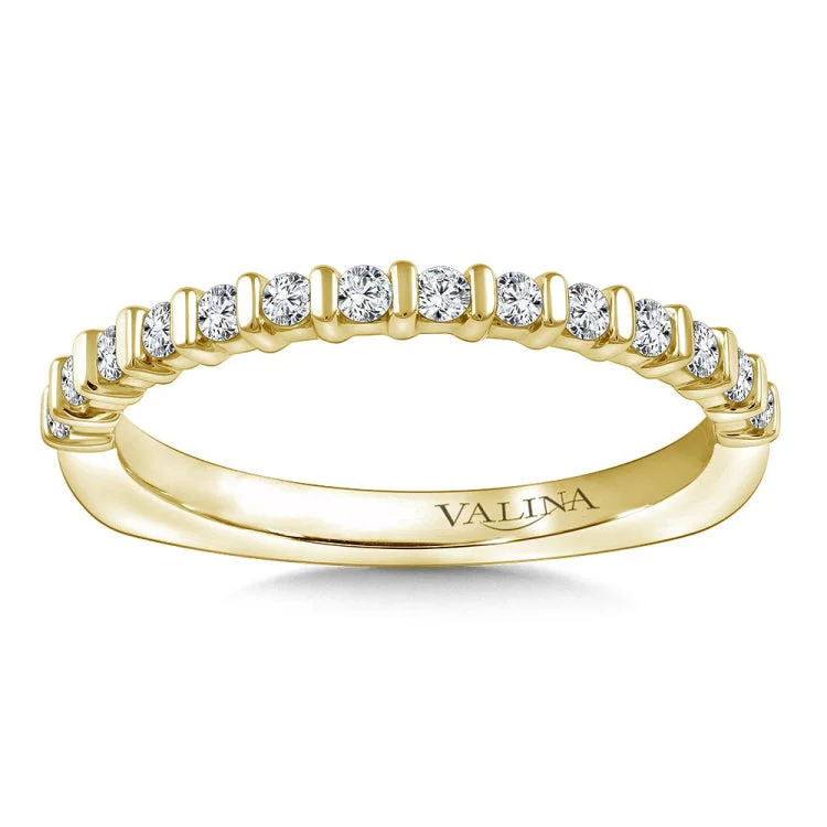 Stackable Bar-Set Diamond Wedding Band