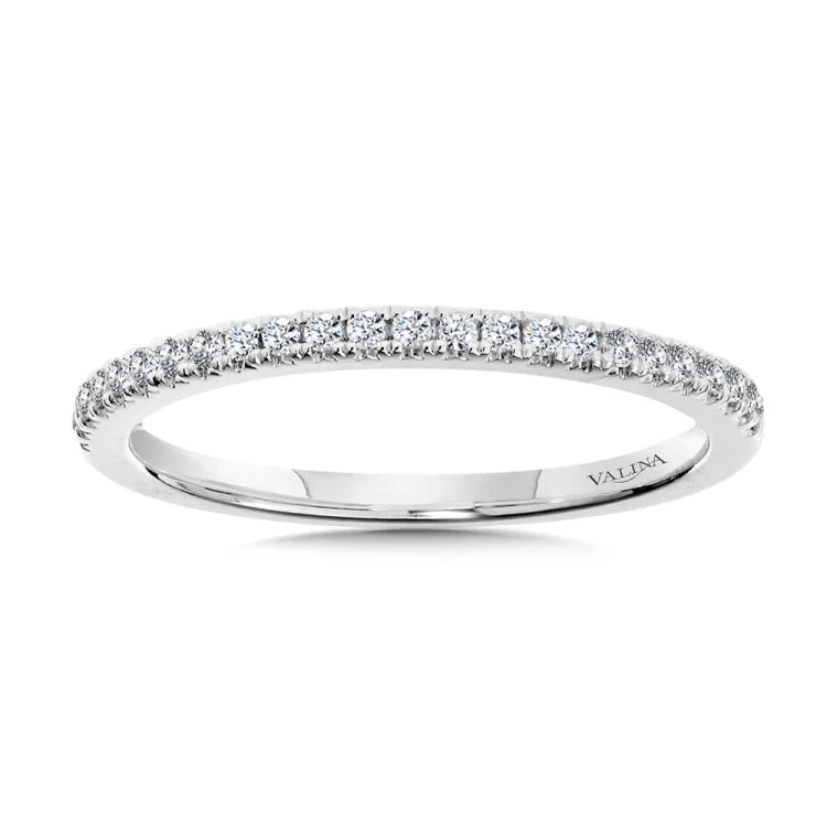 Straight Diamond Wedding Band