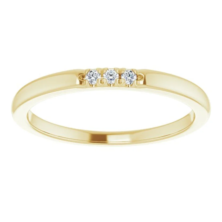 14K Yellow .04 CTW Natural Diamond Anniversary Band