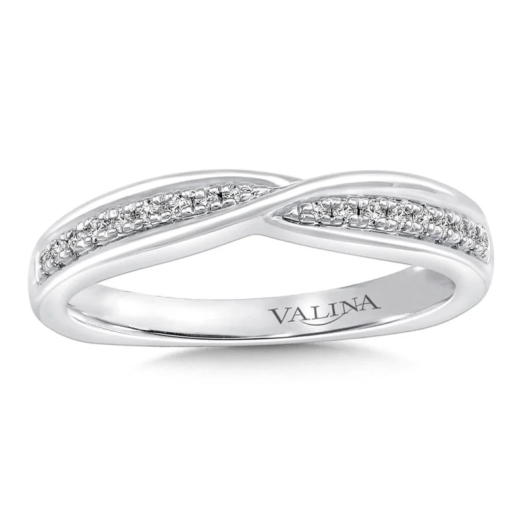 True fit matching diamond wedding band and a beautiful reminder of that special day for years to come.