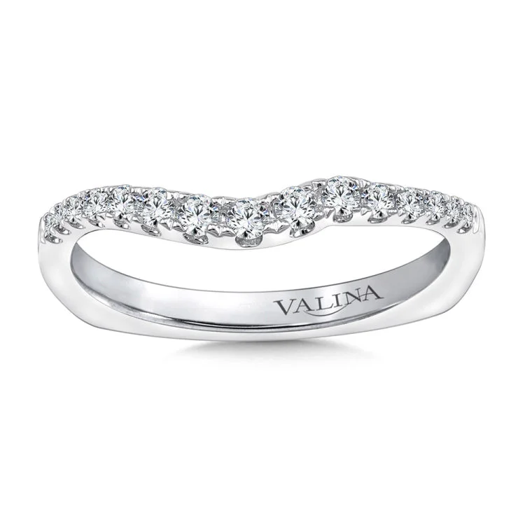 True fit matching diamond wedding band and a beautiful reminder of that special day for years to come.