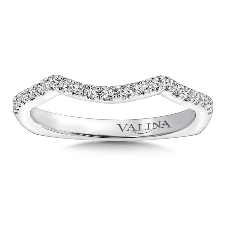 True fit matching diamond wedding band and a beautiful reminder of that special day for years to come.