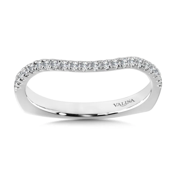 True fit matching diamond wedding band and a beautiful reminder of that special day for years to come.