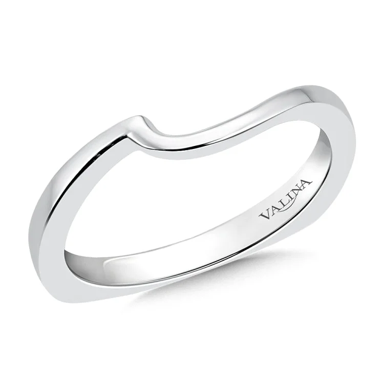 True fit matching diamond wedding band and a beautiful reminder of that special day for years to come.