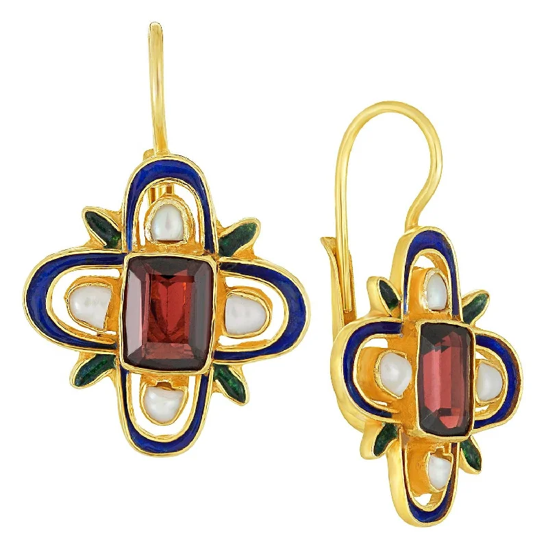 A Midsummer Night's Garnet Earrings