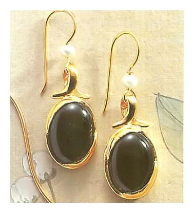 Black and White Ball Earrings