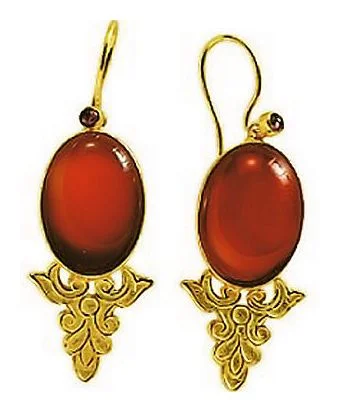 Contessa Carnelian Earrings