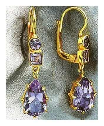 Duchess Of Kent Amethyst Earrings