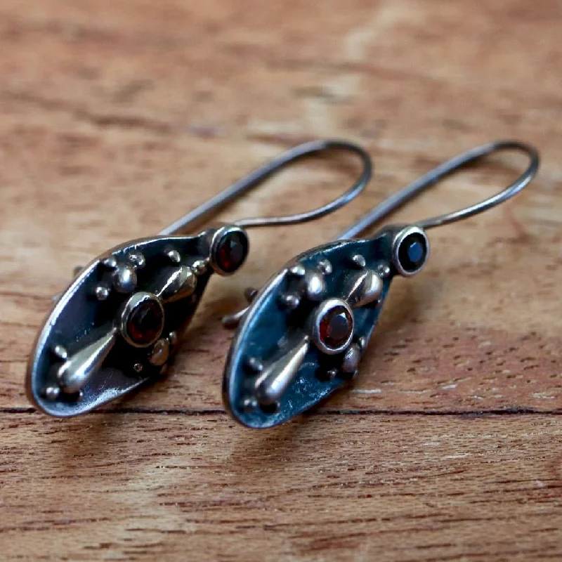 Eleanor of Aquitaine Garnet Earrings