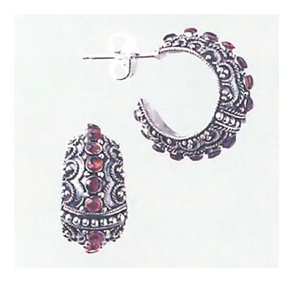 Guinevere Garnet Earrings