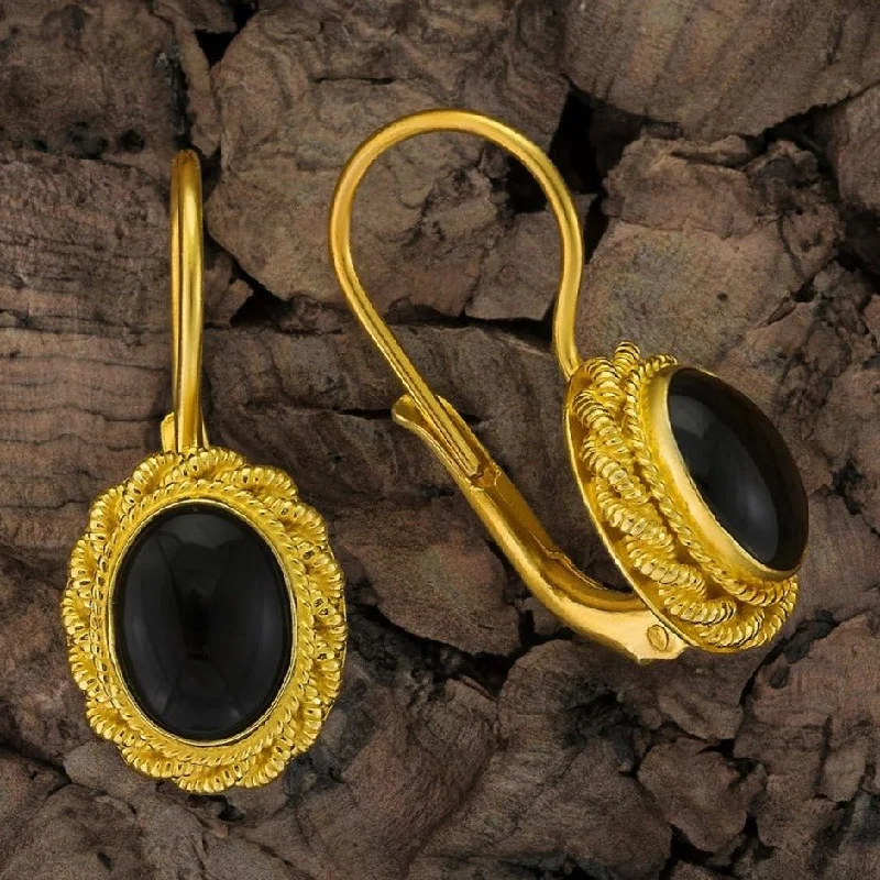 Hermione Highcastle Onyx Earrings