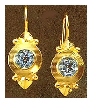 Ostia Blue Topaz Earrings