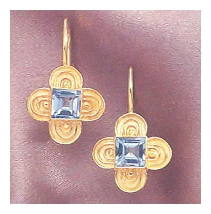 Strasbourg Blue Topaz Earrings