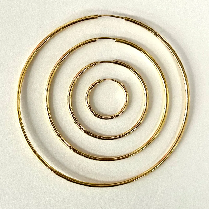 Thin Gold Hoops