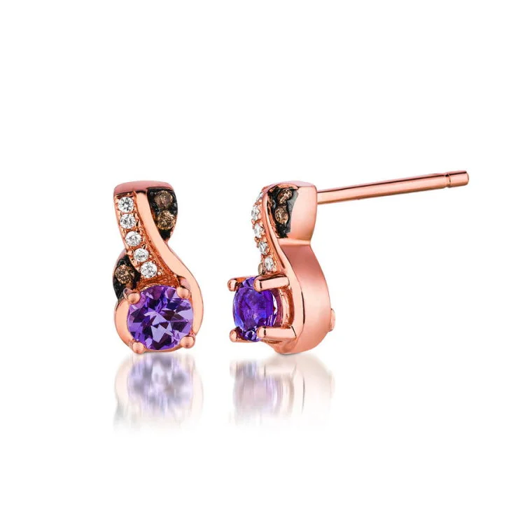 14K Le Vian Strawberry Gold Earrings