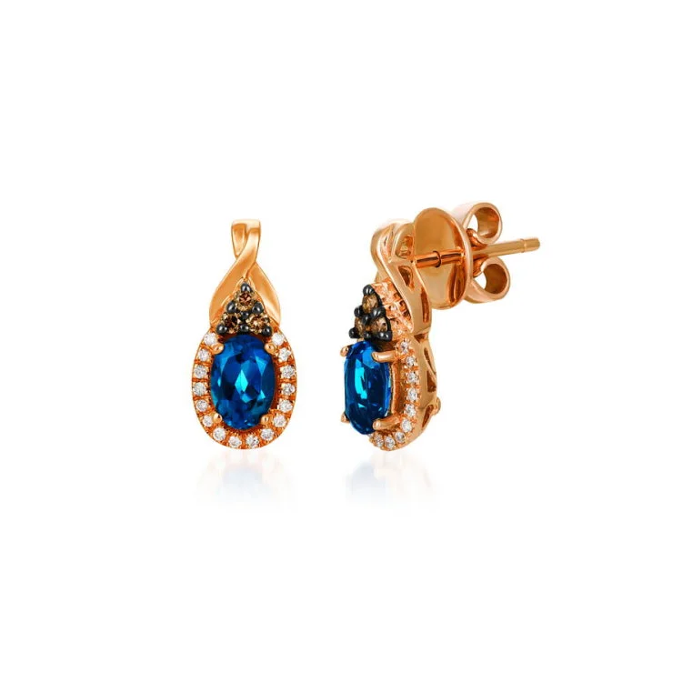 14K Le Vian Strawberry Gold Earrings