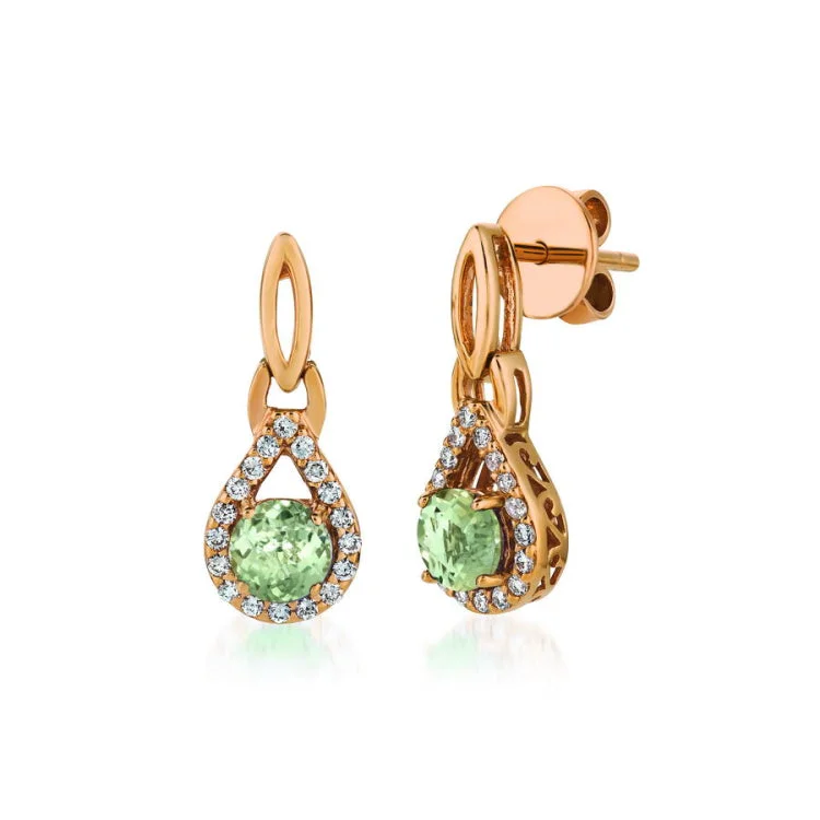 14K Le Vian Strawberry Gold Earrings