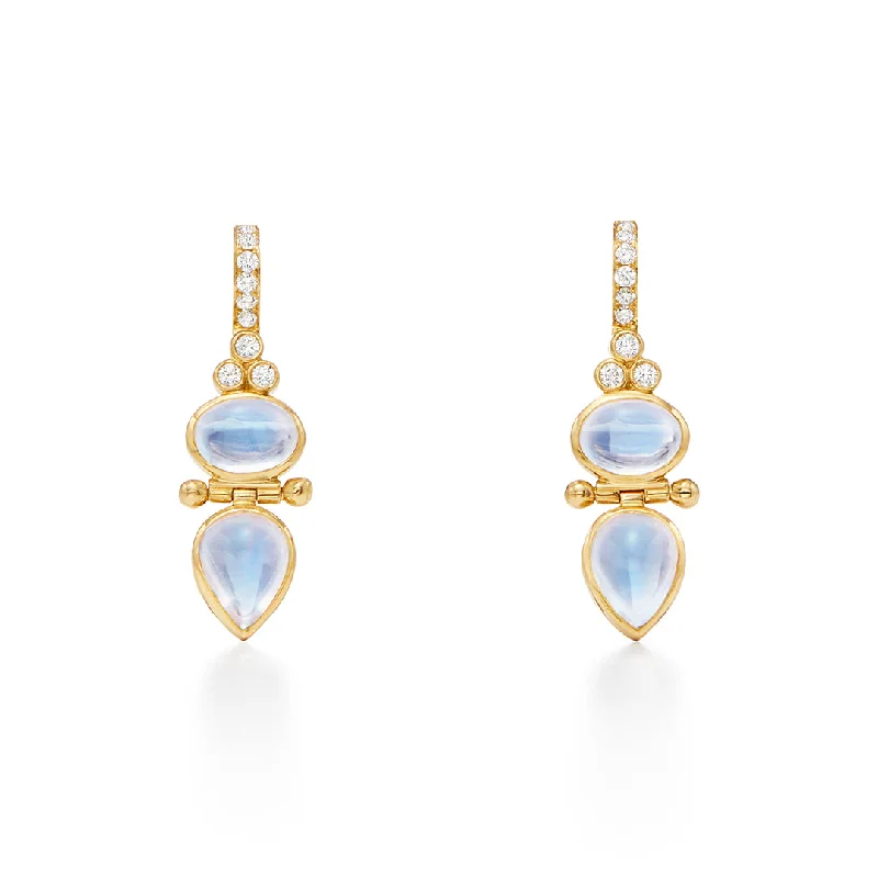 Temple St. Clair Blue Moonstone Dynasty Drop Earrings