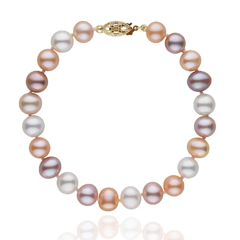 7.5-8.0 mm Multicolor Freshwater AA+ Pearl Bracelet