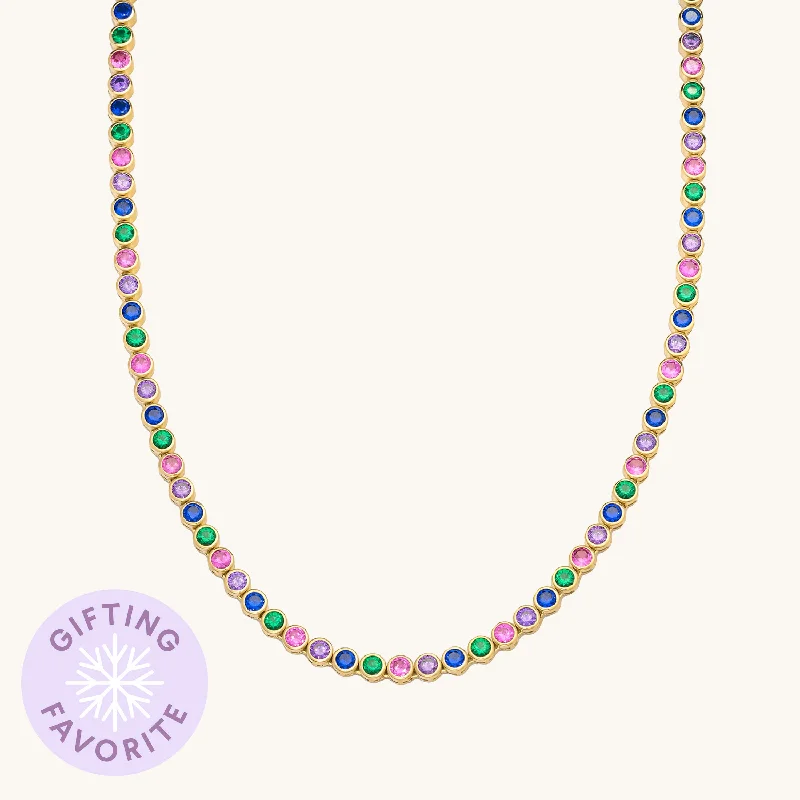 Gem Tennis Necklace