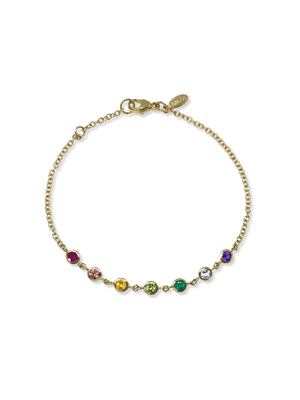 Rainbow Charm Bracelet