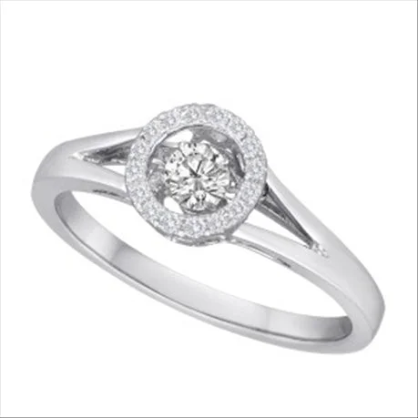 1/4ctw Diamond 18K Rhythm of Love Ring