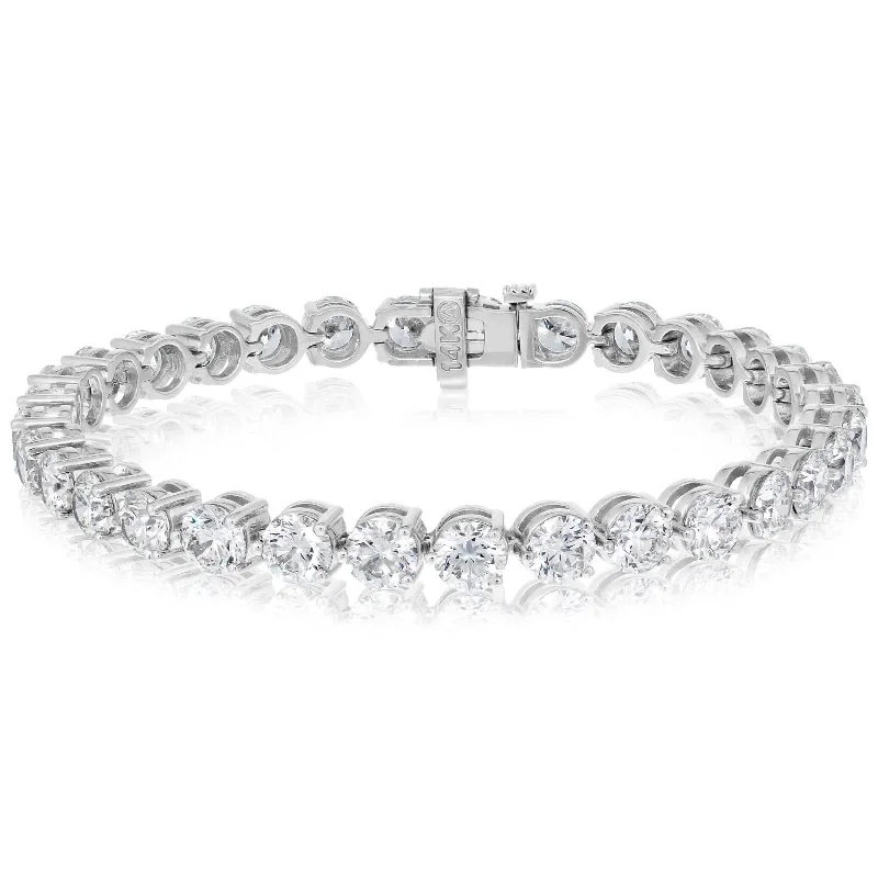 13.00 Carat Round Diamond Tennis Bracelet