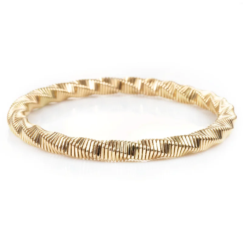 Custom-Made 14k Rose Gold Twisted Flex Bracelet