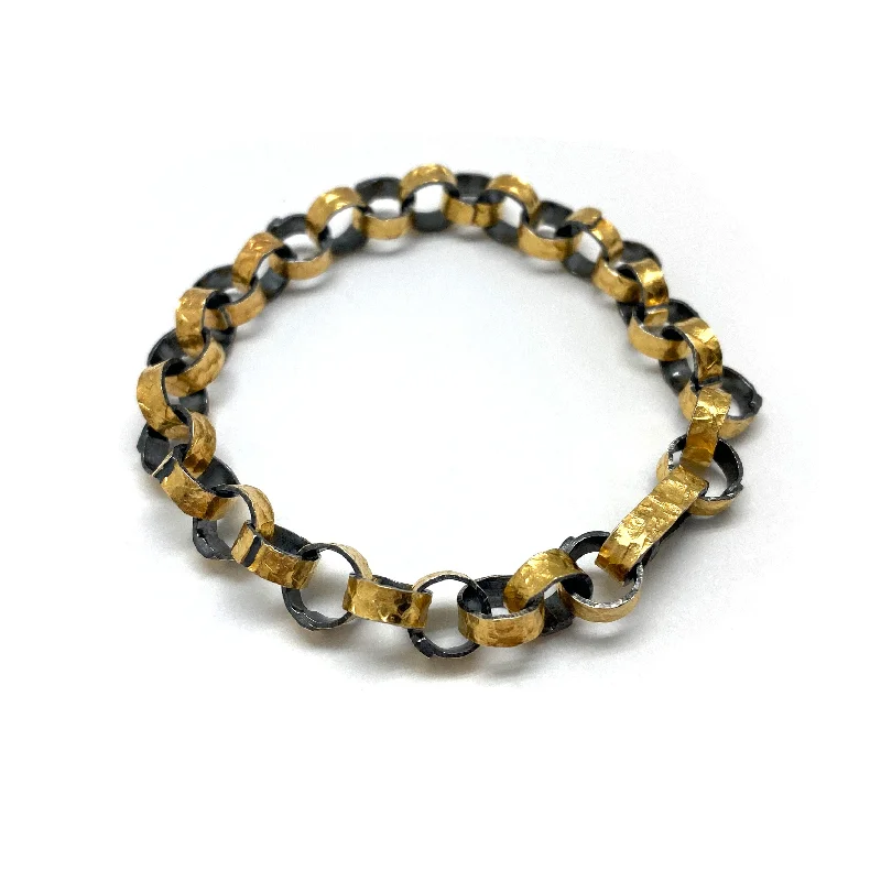 22k Gold Chain Link Bracelet