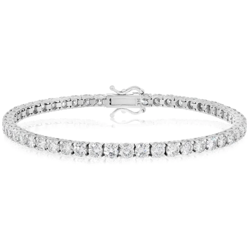 7.60 Carat Diamond Tennis Bracelet