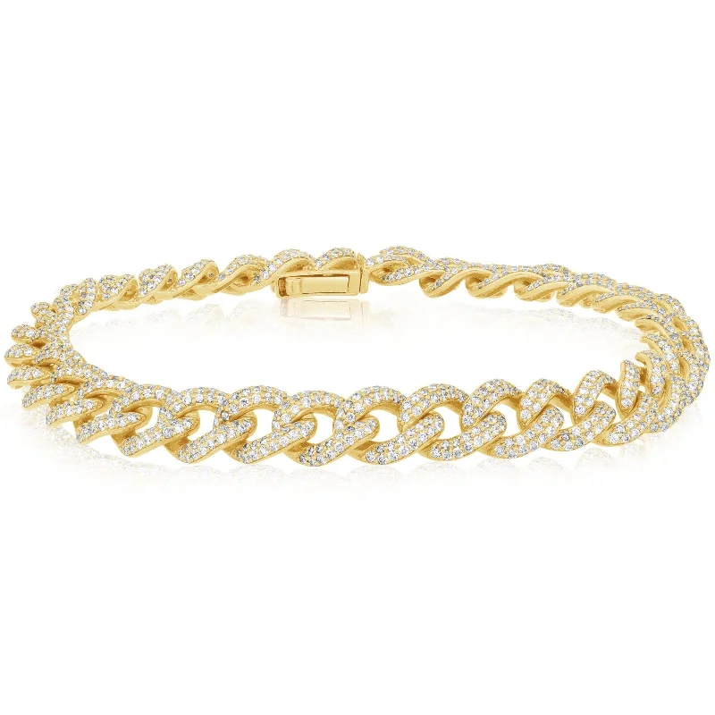 7 Inch Diamond Link Bracelet