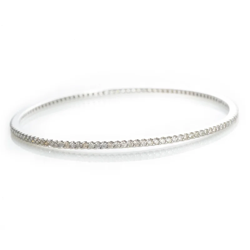 2 Carat Eternity Diamond Bracelet in 14k White Gold